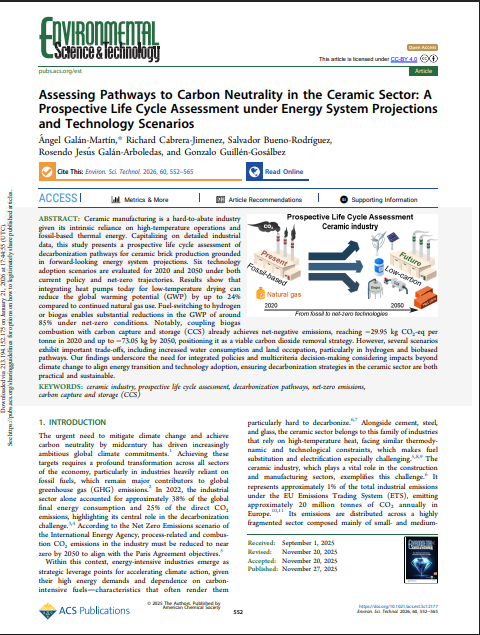 Assessing Pathways to Carbon Neutrality in the Ceramic Sector: A Prospective Life Cycle Assessment under Energy System Projections and Technology Scenarios